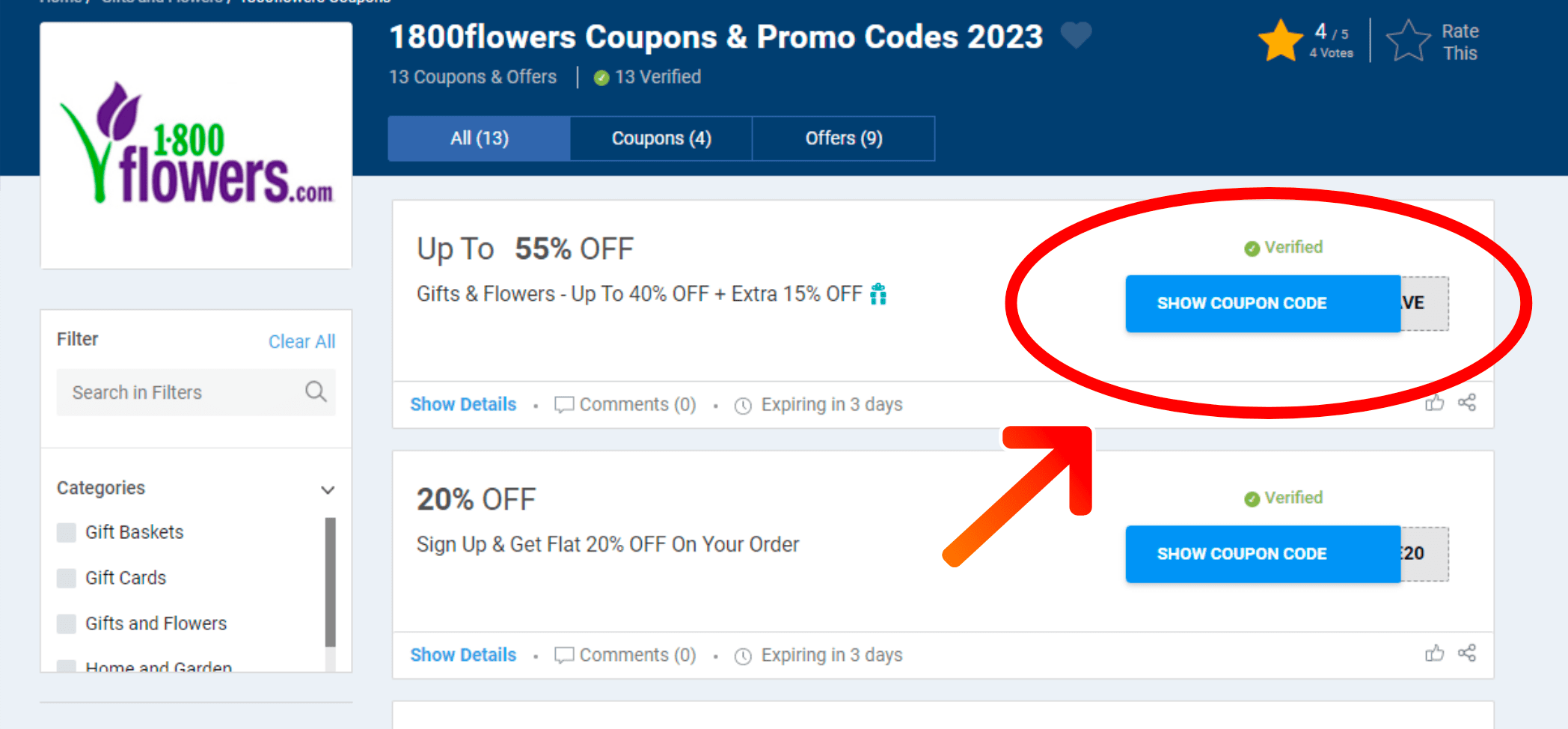 1800flowers Offers