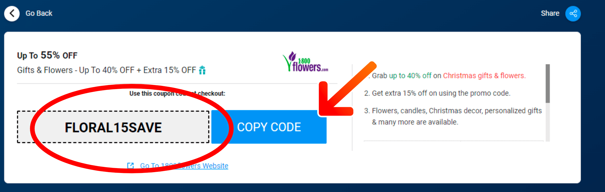 1800flowers Promo Codes