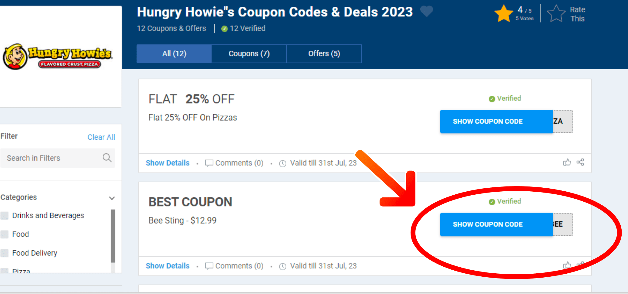 Hungry Howie's Offers