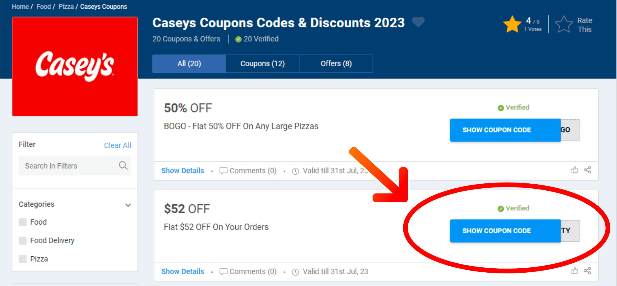 Caseys Offers
