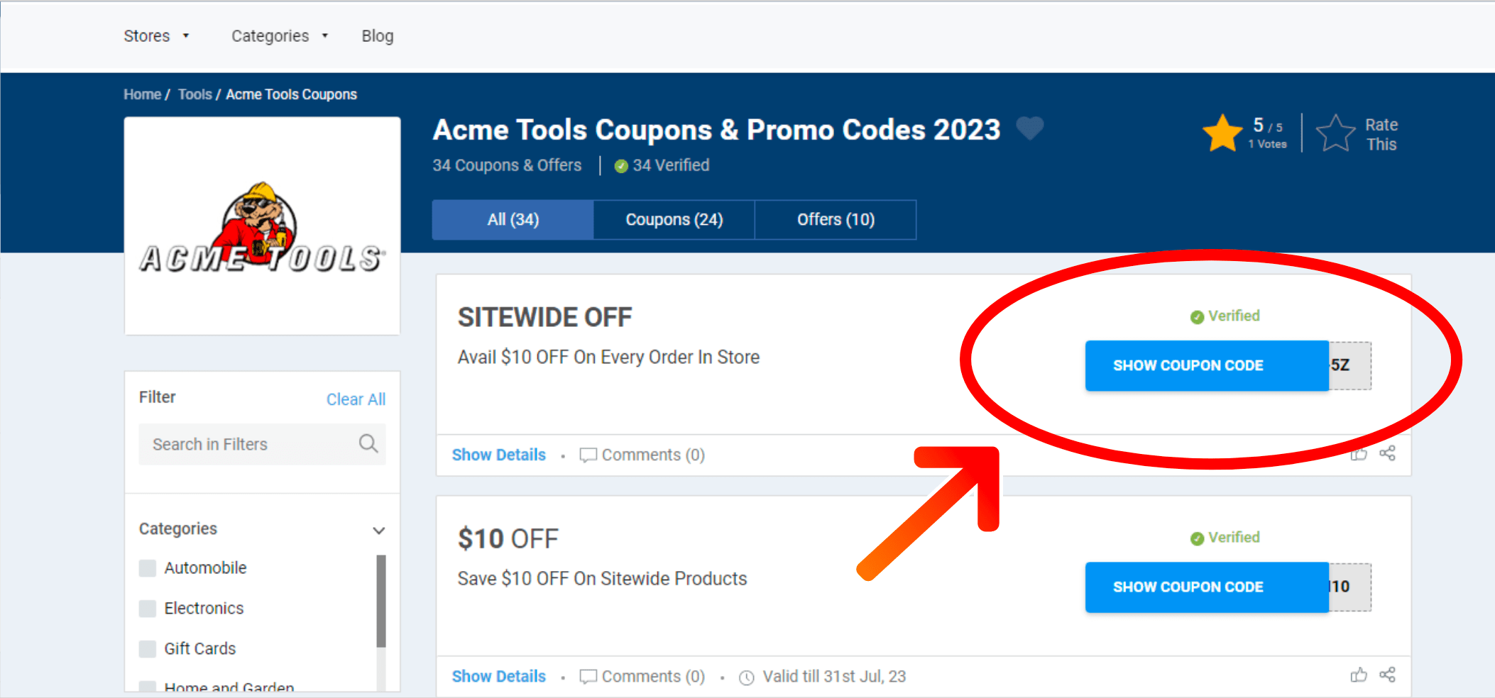 Acme Tools Offers