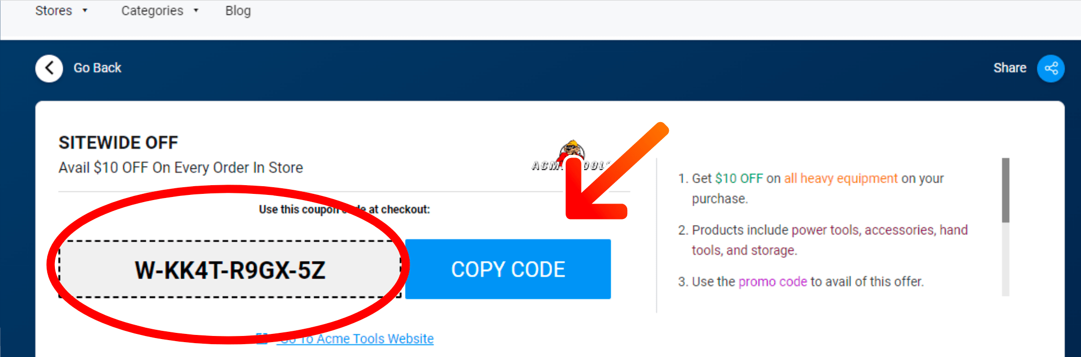 Acme Tools Promo Codes